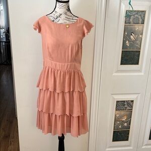 Pink Martini Coral Layered Dress